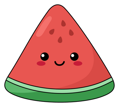 Cute Watermelon Fruit Sticker